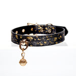 Load image into Gallery viewer, Bell-Embellished Snake Skin Texture Collar