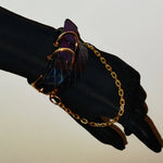 Load image into Gallery viewer, Sapphire Snake Skin Bracelet Collar (Pure Handcraft)