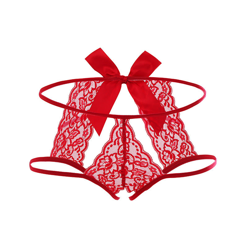Bow Lace Thong