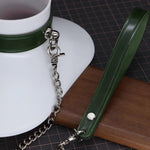 Load image into Gallery viewer, Leather Bondage Collar Set (Handcrafted)