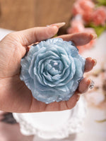 Load image into Gallery viewer, Light Blue Silver Glitter Candle