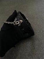 Load image into Gallery viewer, Charcoal Black Pendant Python Collar (Pure Handcraft)