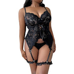 Load image into Gallery viewer, Lace Luxe Plus-Size Lingerie Set