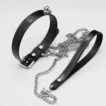 Load image into Gallery viewer, Leather Bondage Collar Set (Handcrafted)