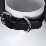 Load image into Gallery viewer, Leather Bondage Collar Set (Handcrafted)