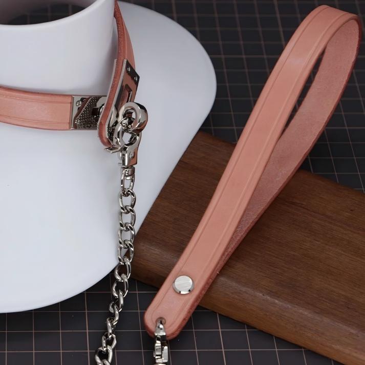 Kelly Buckle Bondage Collar Set (Handcrafted)