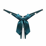 Load image into Gallery viewer, Beaded Bow Crotchless Thong
