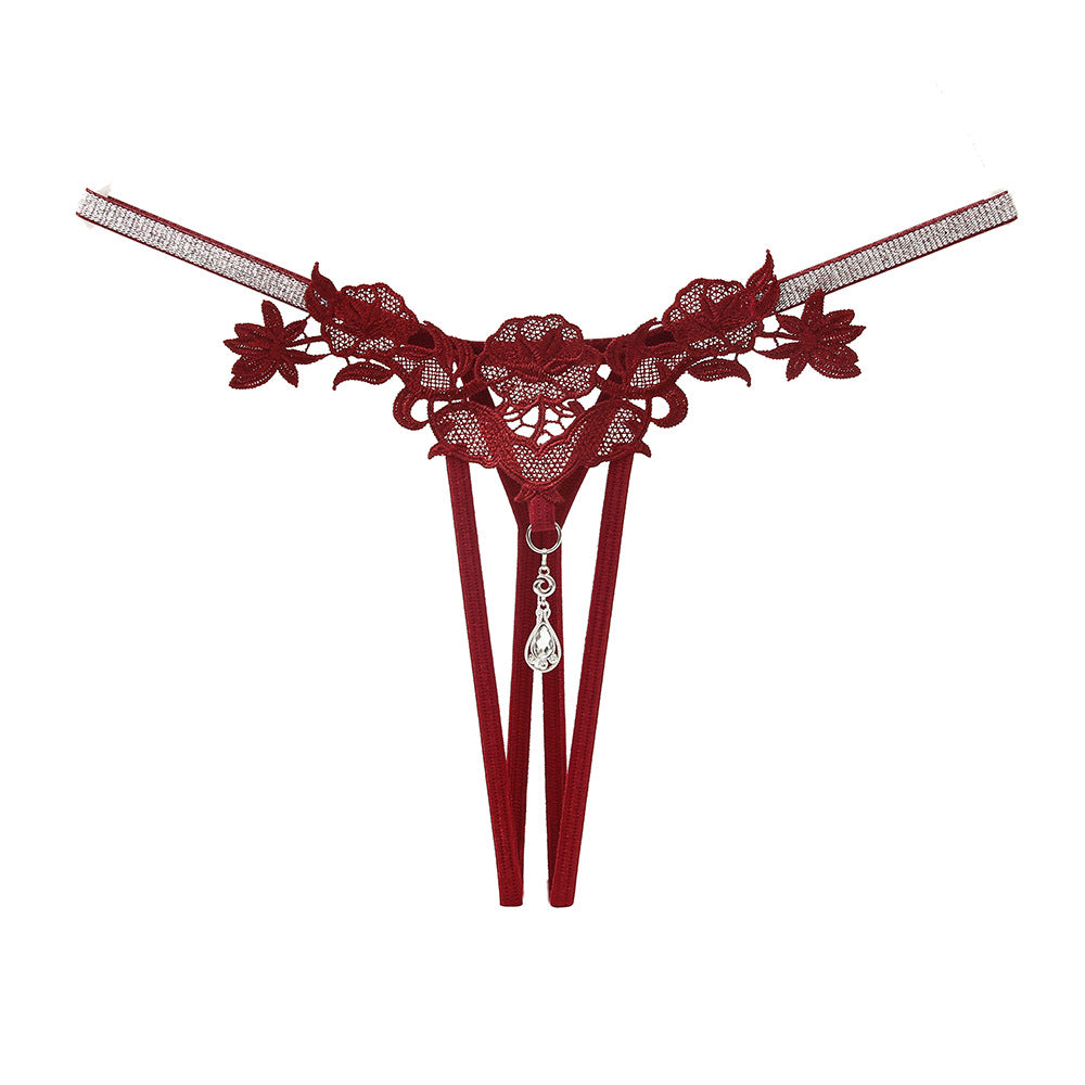 Rhinestone Hollow Thong