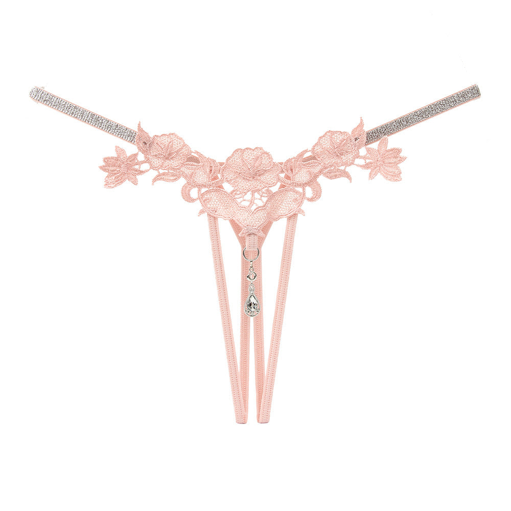 Rhinestone Hollow Thong