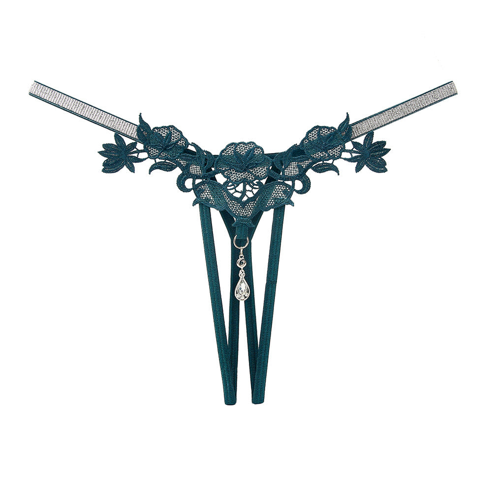 Rhinestone Hollow Thong