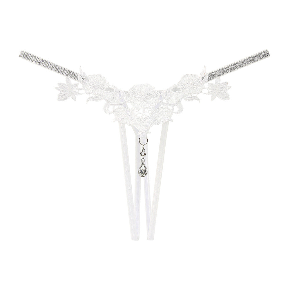 Rhinestone Hollow Thong
