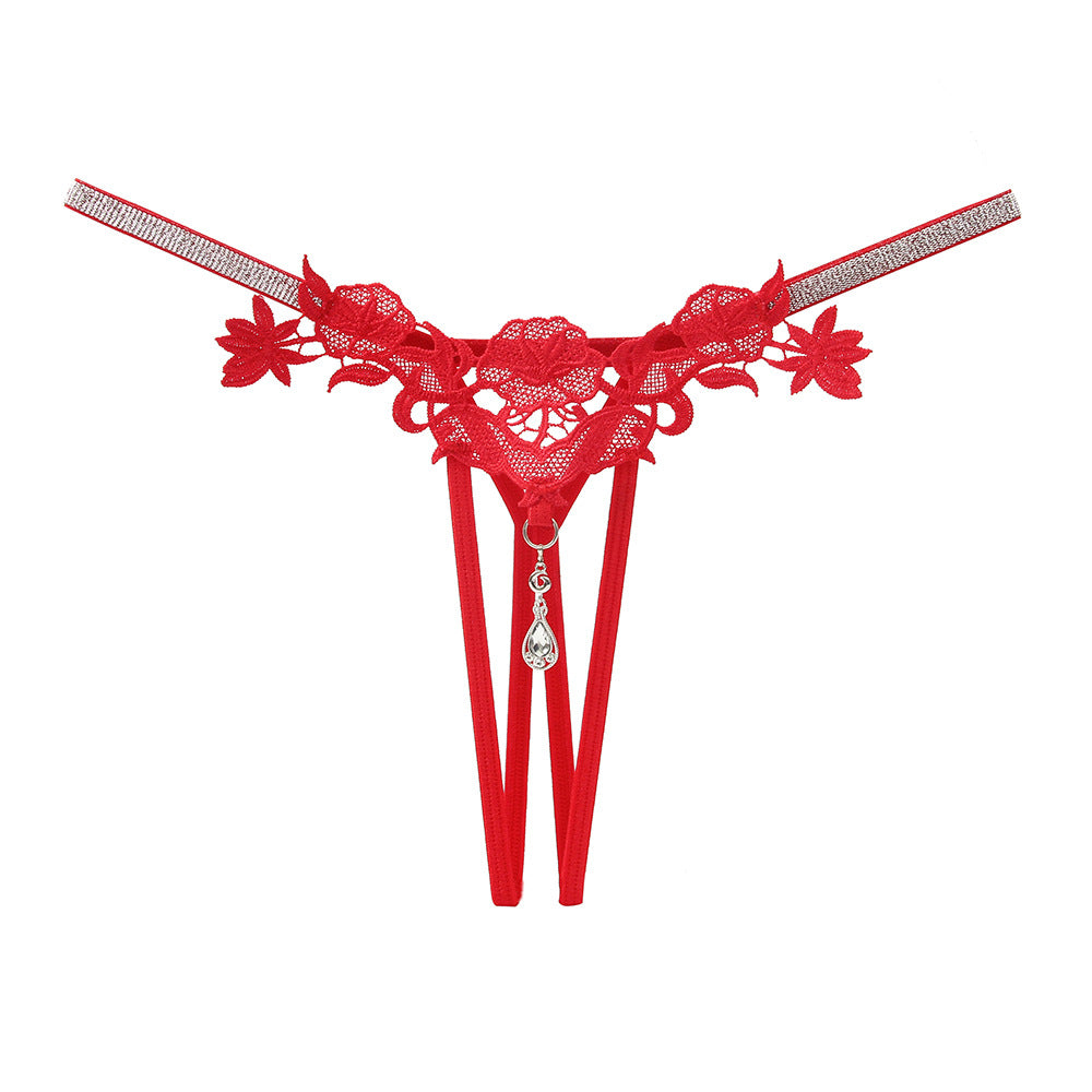 Rhinestone Hollow Thong