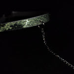 Load image into Gallery viewer, Sea Foam Green Leather Pendulum Collar (Pure Handcraft)
