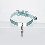 Load image into Gallery viewer, Jade Pendulum Snake Skin Texture Crystal Collar
