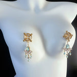 Load image into Gallery viewer, Crystal Pendant Nipple Clamps
