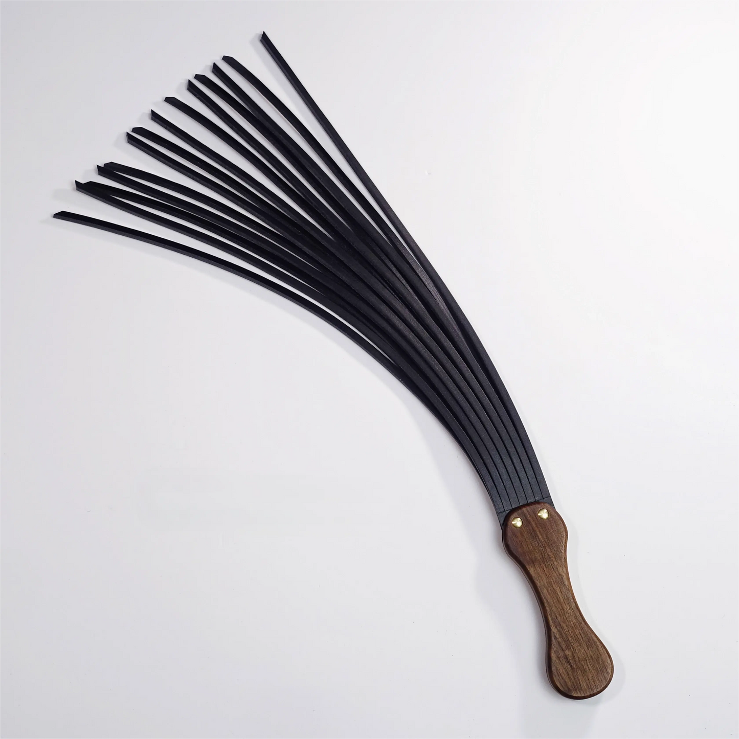 Walnut Wood Leather Flogger (Pure Handcraft)