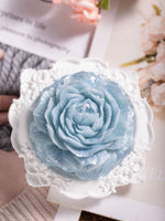 Load image into Gallery viewer, Light Blue Silver Glitter Candle
