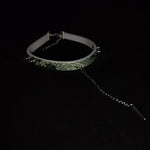 Load image into Gallery viewer, Sea Foam Green Leather Pendulum Collar (Pure Handcraft)

