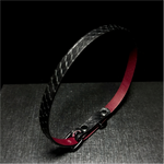 Load image into Gallery viewer, Claret Snake Skin Collar(Pure Handcraft)
