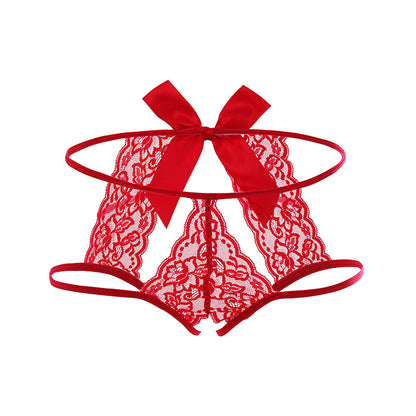 Bow Lace Thong