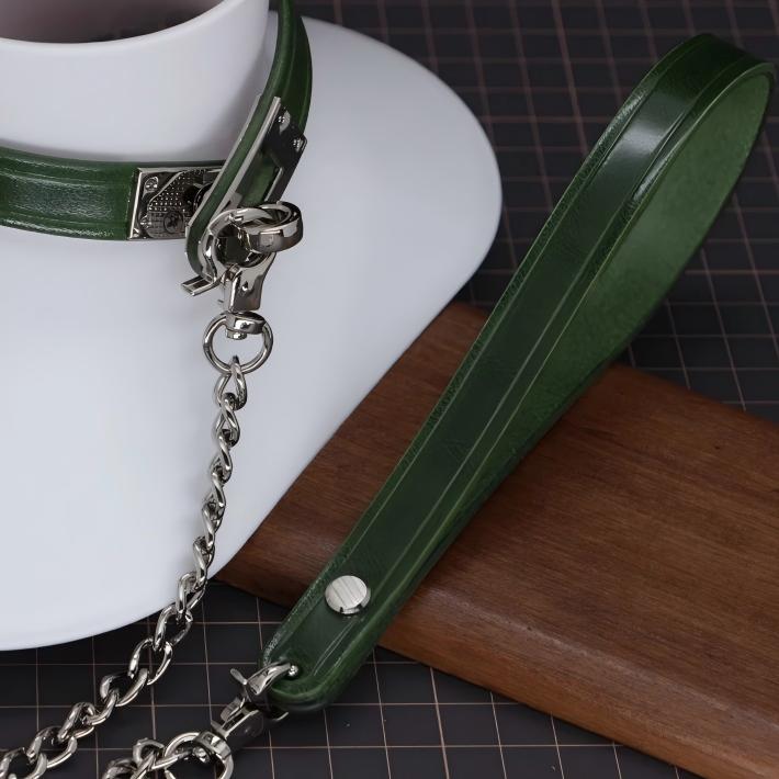 Kelly Buckle Bondage Collar Set (Handcrafted)