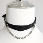 Load image into Gallery viewer, Silver Chain Cowhide Collar Set(Pure Handcraft)
