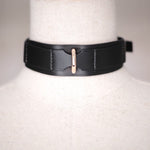 Load image into Gallery viewer, Minimalist Lock Cowhide Collar Set(Pure Handcraft)
