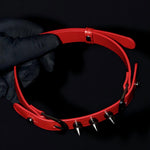 Load image into Gallery viewer, Rivet Cowhide Bondage Collar (Pure Handcraft)
