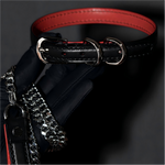 Load image into Gallery viewer, RUBY Lining Cowhide Bondage Collar (Pure Handcraft)
