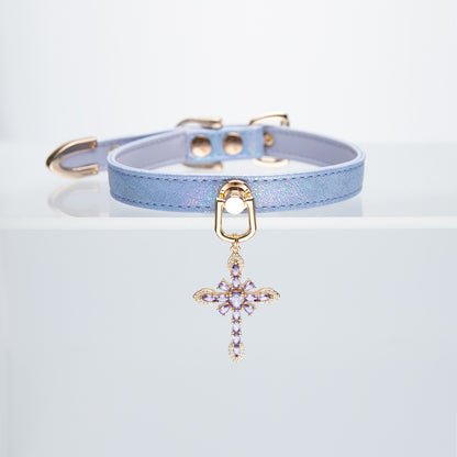 Crystalline Cross Collar