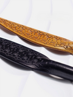 Load image into Gallery viewer, Embossed Cowhide Paddle (Pure Handcraft)

