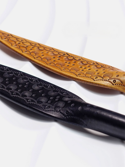 Embossed Cowhide Paddle (Pure Handcraft)