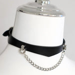 Load image into Gallery viewer, Silver Chain Cowhide Collar Set(Pure Handcraft)
