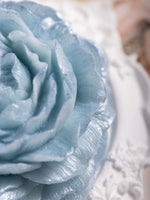 Load image into Gallery viewer, Light Blue Silver Glitter Candle
