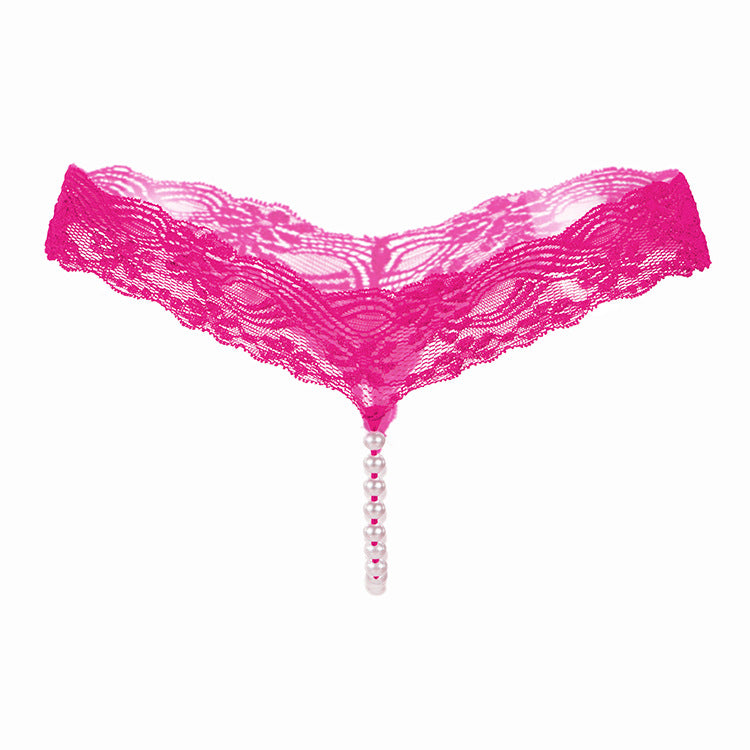 Beaded Lace Thong
