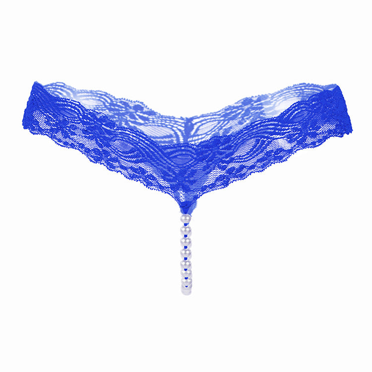 Beaded Lace Thong