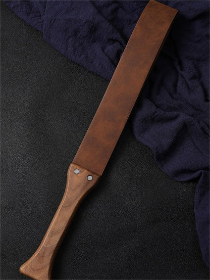 Walnut Wood Leather Strap Paddle