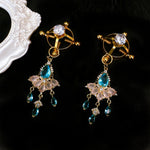 Load image into Gallery viewer, Crystal Pendant Nipple Clamps
