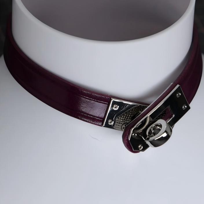 Kelly Buckle Bondage Collar Set (Handcrafted)