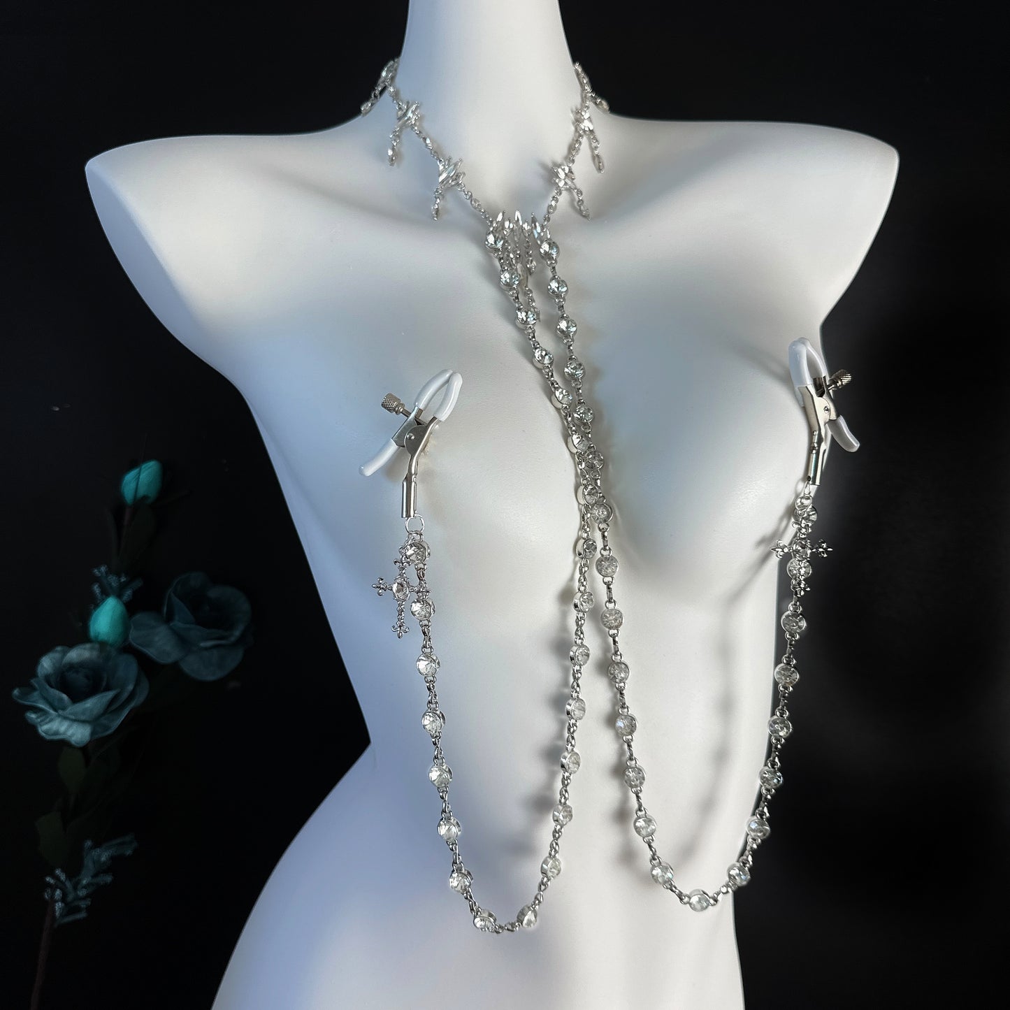 【Fatal Attraction】Glittering Cascade Nipple Clamps