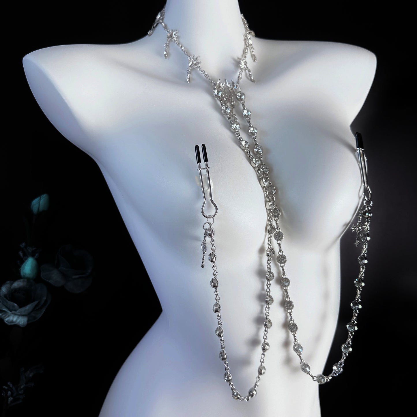 【Fatal Attraction】Glittering Cascade Nipple Clamps