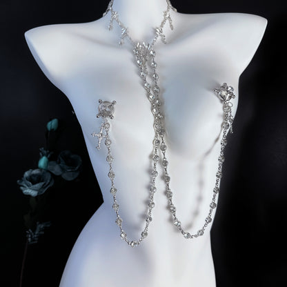 【Fatal Attraction】Glittering Cascade Nipple Clamps