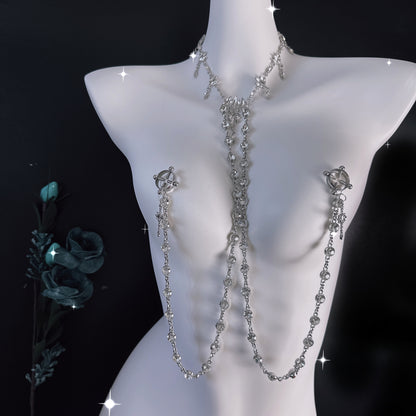 【Fatal Attraction】Glittering Cascade Nipple Clamps