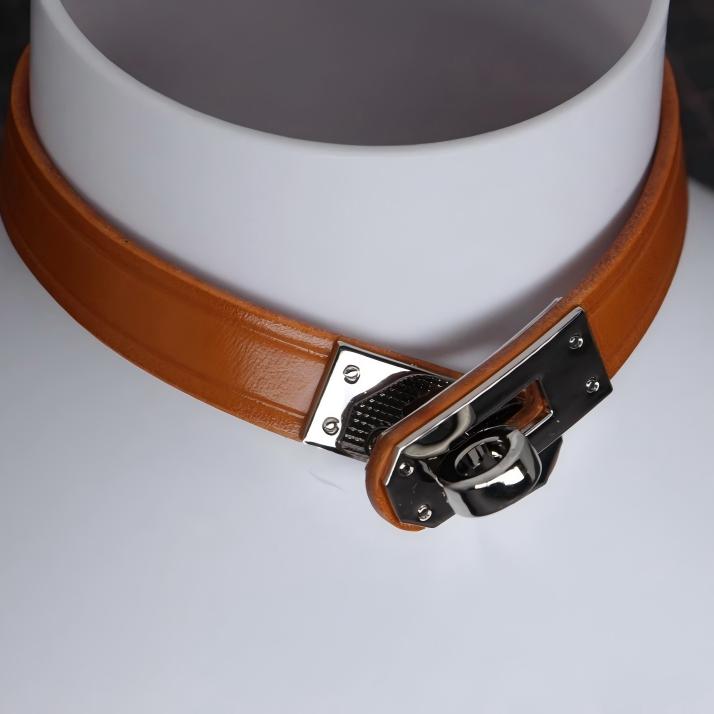 Kelly Buckle Bondage Collar Set (Handcrafted)