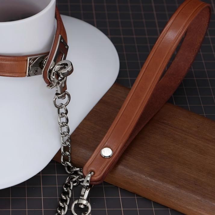 Kelly Buckle Bondage Collar Set (Handcrafted)
