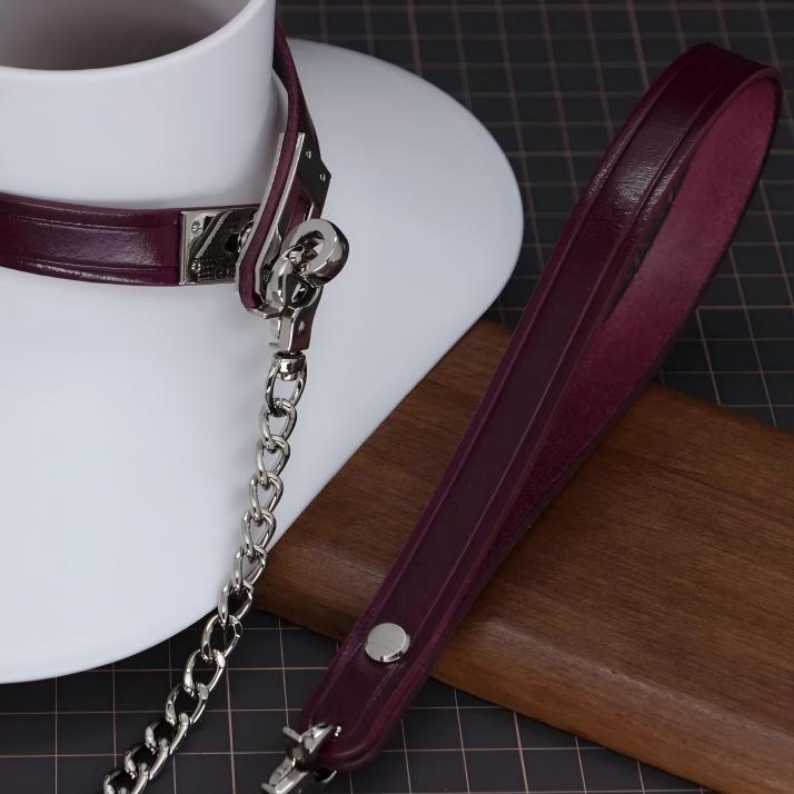 Kelly Buckle Bondage Collar Set (Handcrafted)
