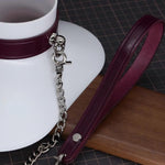 Load image into Gallery viewer, Leather Bondage Collar Set (Handcrafted)
