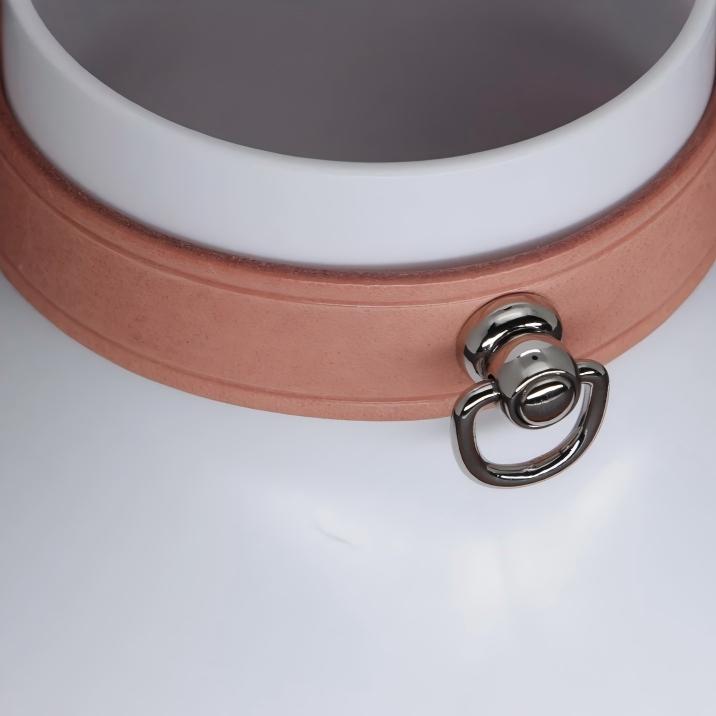 Leather Bondage Collar Set (Handcrafted)